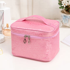 Large Capacity Travel Cosmetic Bag Waterproof Zipper Organizer