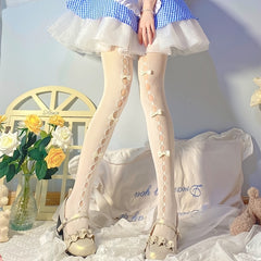 Fishnet Tights Hollow Out High Waist Mesh Pantyhose Women's Stockings