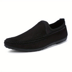 Men's Leather Moccasins Non-Slip Slip On Shoes