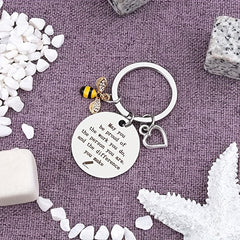 Bee Pendant Keychain Key Ring Teacher Appreciation From Students