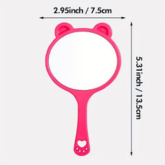 Cat Handheld Mirror for Women Men Girls