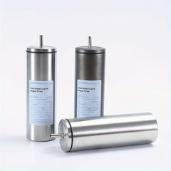 304 Stainless Steel Straw Coffee Cup Double Layer Vacuum Insulation