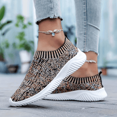 Women's Knit Sock Shoes Slip On Low Top Sports Shoes