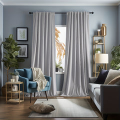 1panel Solid Curtain For Living Room And Bedroom Office Home Decor