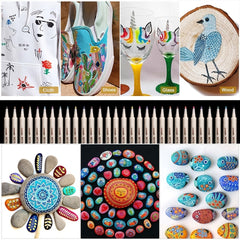 20 Metallic Marker Pens for DIY Craft Projects