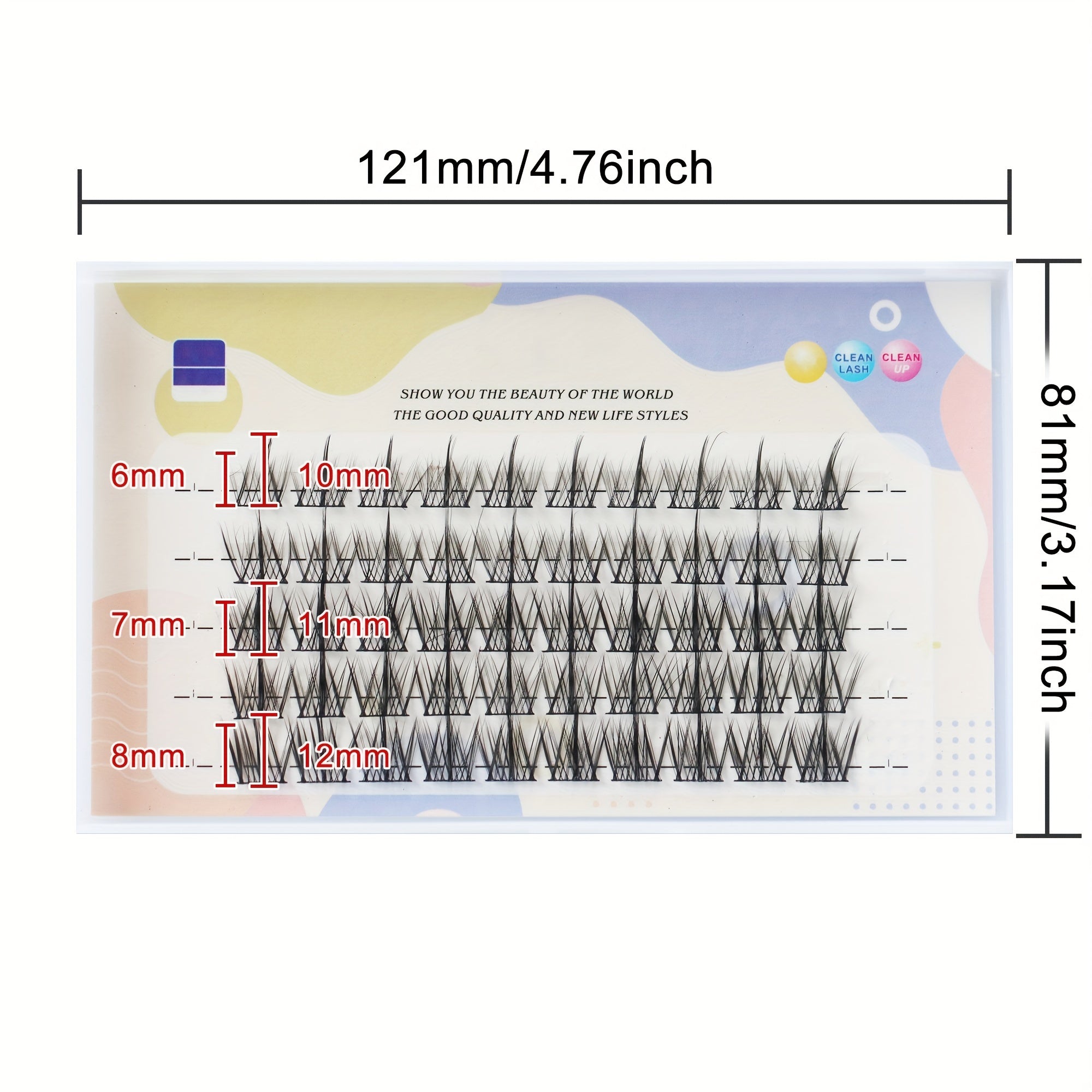 Natural Soft False Eyelashes Spiked Curling Extensions C Curling