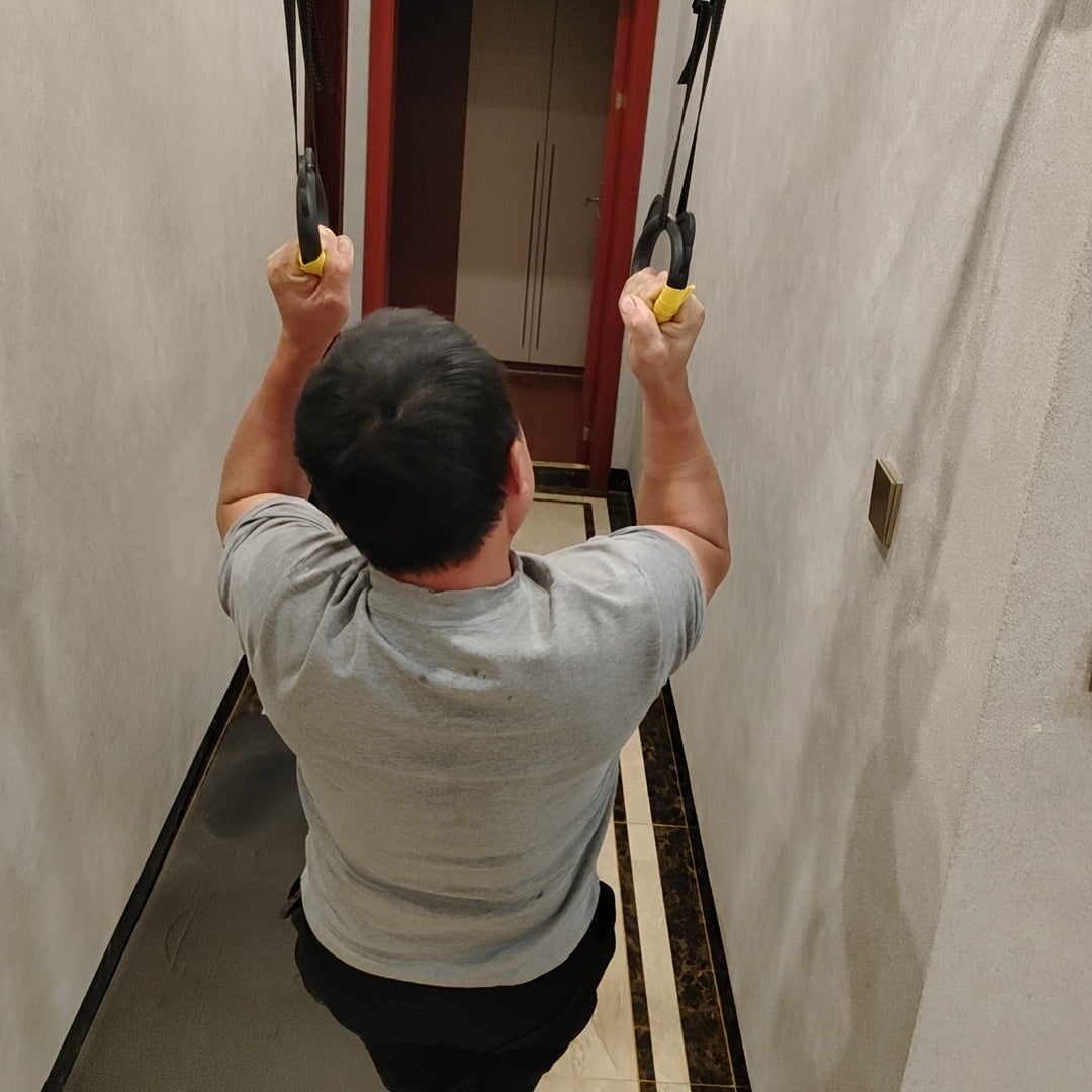 Indoor Fitness Hanging Rings for Home Pull-ups