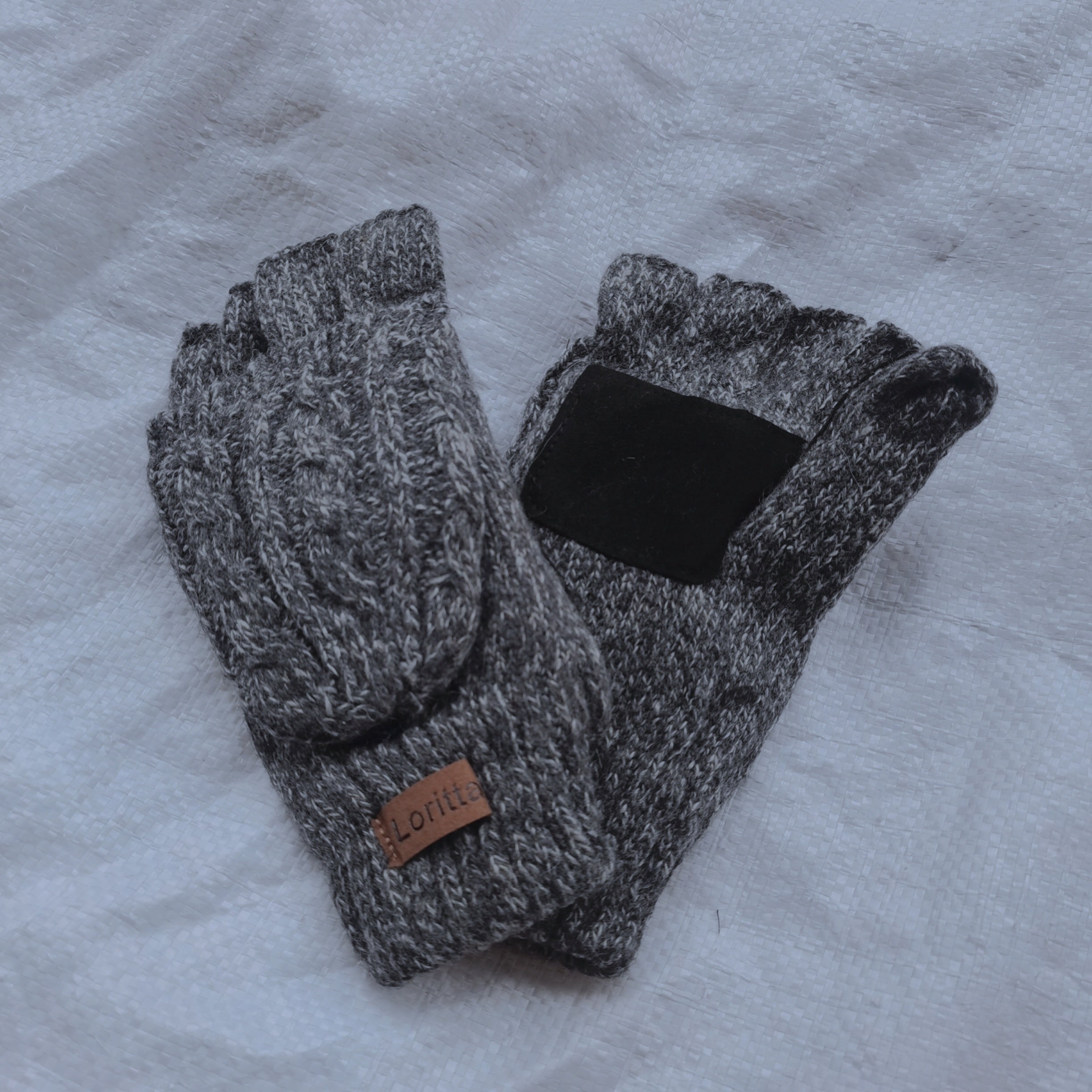 Winter Half-finger Wool Gloves for Riding Cold Weather