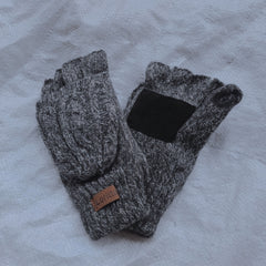 Winter Half-finger Wool Gloves for Riding Cold Weather