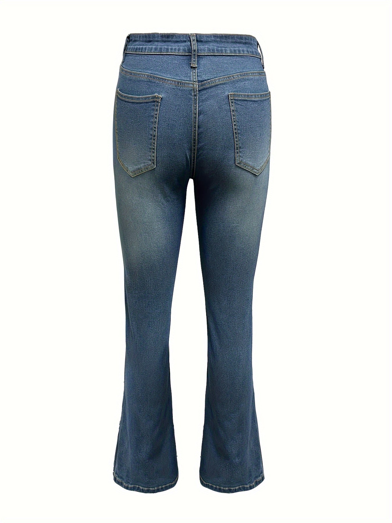 High Waisted Flare Leg Jeans