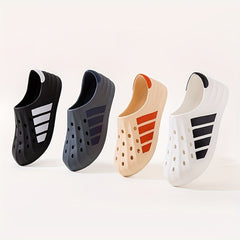 Men's Blocks Print Clog Sneakers Casual Shoes
