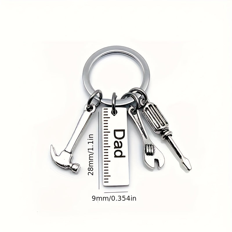 DAD Stainless Steel Keychain Wrench Screwdriver Accessories Gift