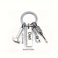 DAD Stainless Steel Keychain Wrench Screwdriver Accessories Gift