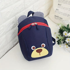 Toddler Boys Girls Bear Print Backpack With Leash Harness