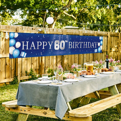 60th Birthday Banner Yard Sign 60th Birthday Decoration