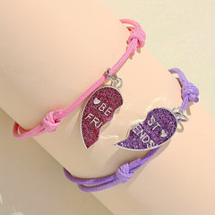 2pcs Kids Heart Bracelet, Children's Accessories
