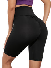 High Waist Sports Shorts Stretchy Fitness Running Sports Shorts