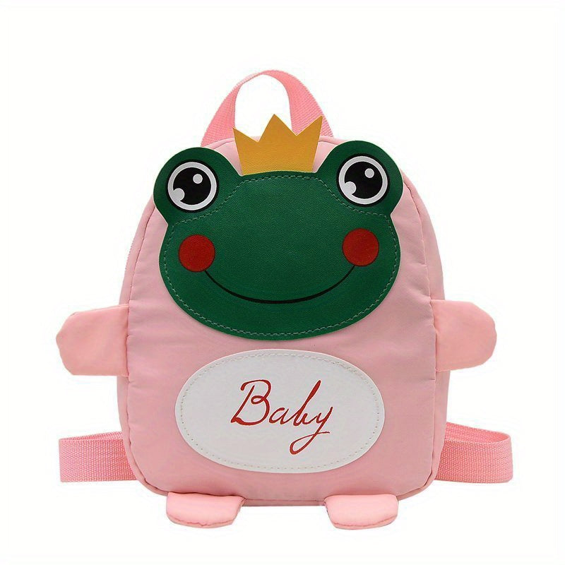 Cute Cartoon Frog Backpack for Kids, Lightweight Portable Schoolbag