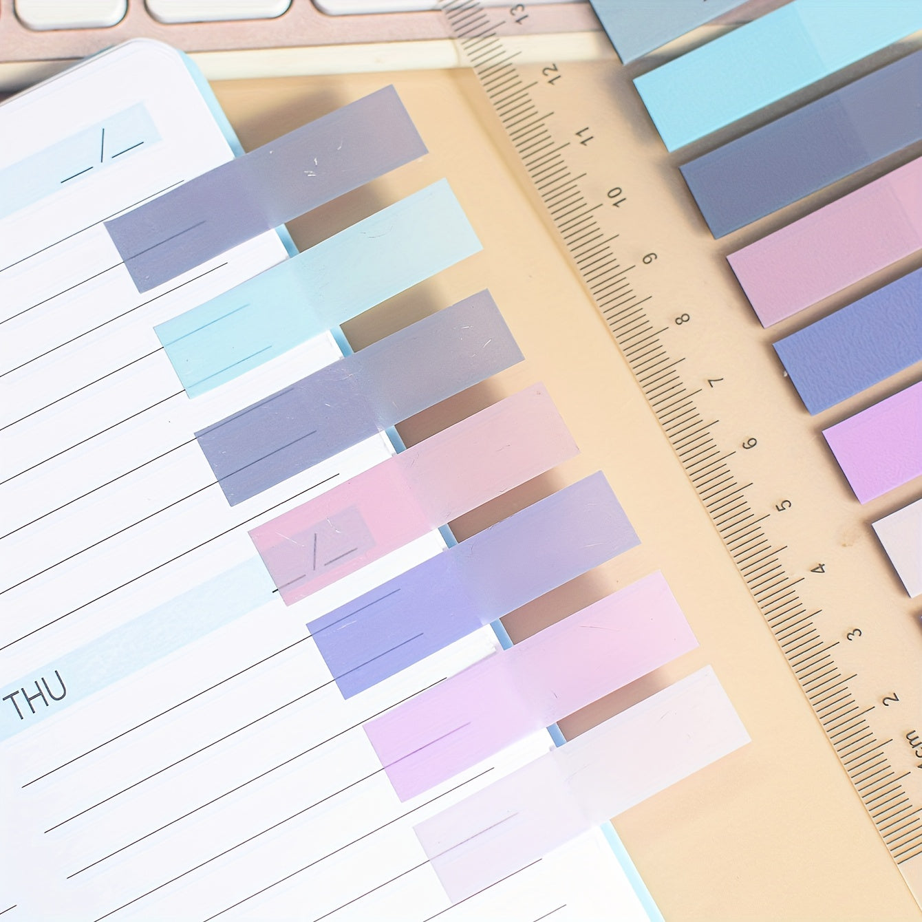 200 Sheets PET Sticky Notes Index Stickers Note Label Paper Office Supplies