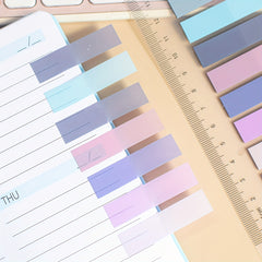 200 Sheets PET Sticky Notes Index Stickers Note Label Paper Office Supplies