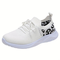 Leopard Print Sock Sneakers Lightweight Sports Shoes