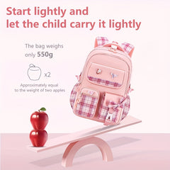 Kids Girls Cartoon Canvas Backpack Lightweight