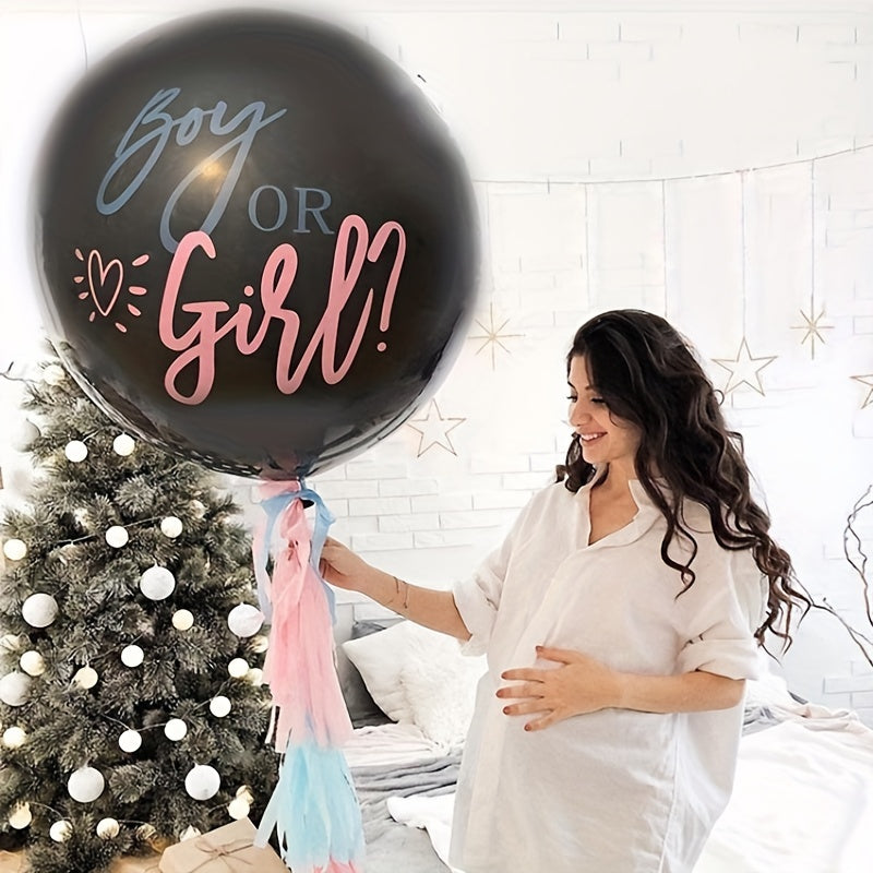 Gender Reveal Balloons 91 Latex Balloon with Confetti Baby Shower Party Decor