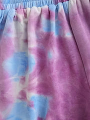 Tie Dye & Solid Shorts 3-Piece Set for Women