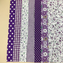 Purple Cotton Fabric For Sewing Dolls DIY Home Textile Cloth 24 89 Cm