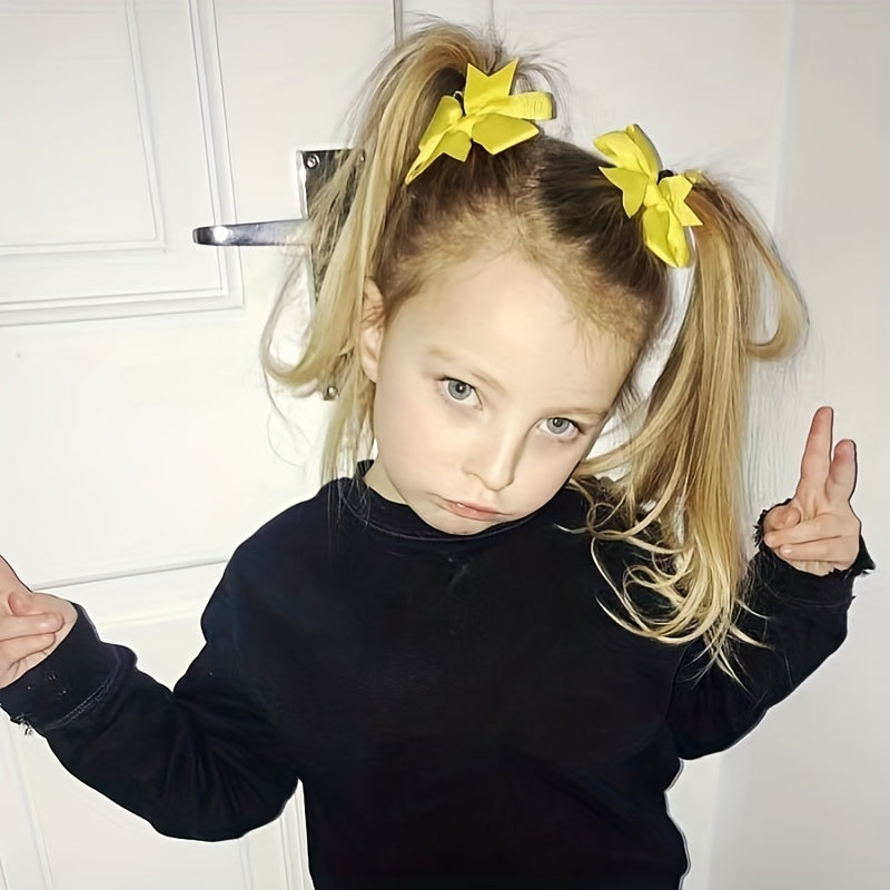 20pcs 2pcs Children's Ribbon Bow Hair Clip Hair Accessory