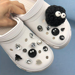 17pcs Love Shoe Charms Decorative Buckle Accessory