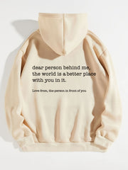 Drawstring Hooded Sweatshirt with Pockets
