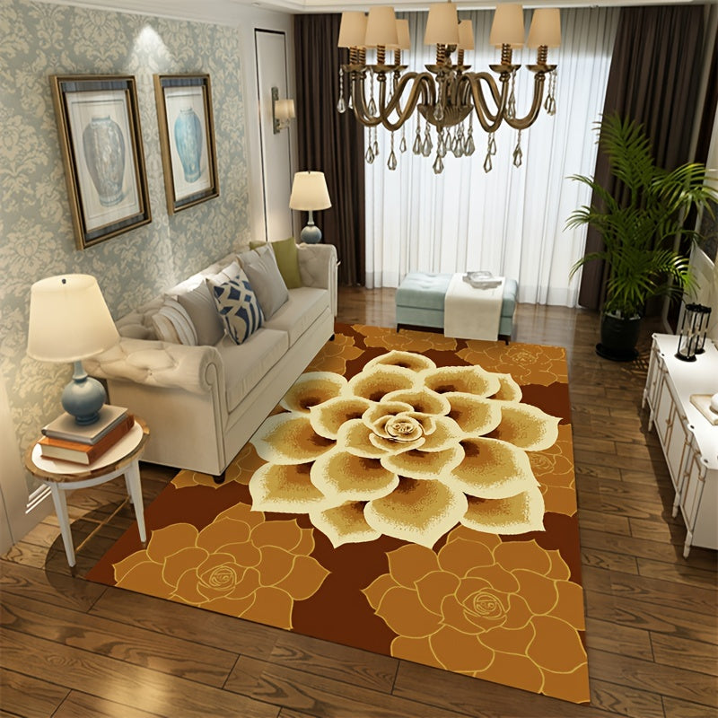 Traditional Floral Carpet Soft Anti-slip Area Rugs Modern Geometric