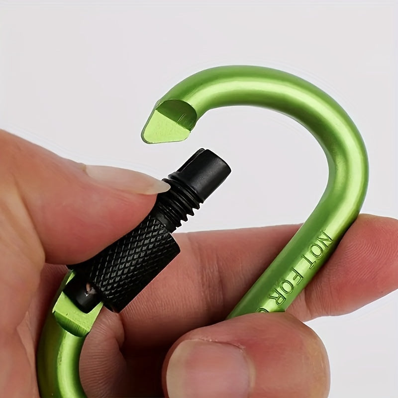 Aluminum Carabiner w/ Screw Lock for Camping Hiking Mountaineering