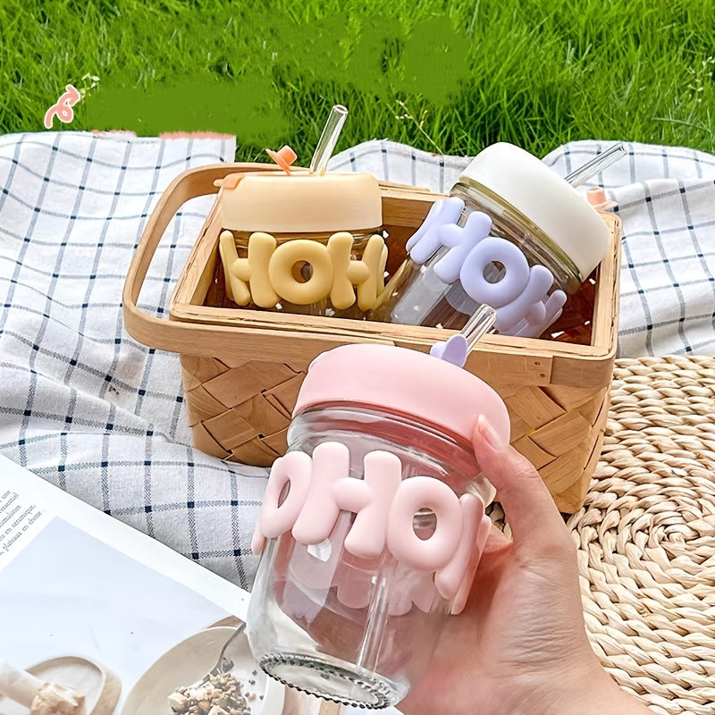 Glass Coffee Cup With Lid Travel Water Cup Mini Water Cup