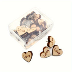 20pcs Boxed Cork Message Pins Wooden Love Push Pins Racer Pins
