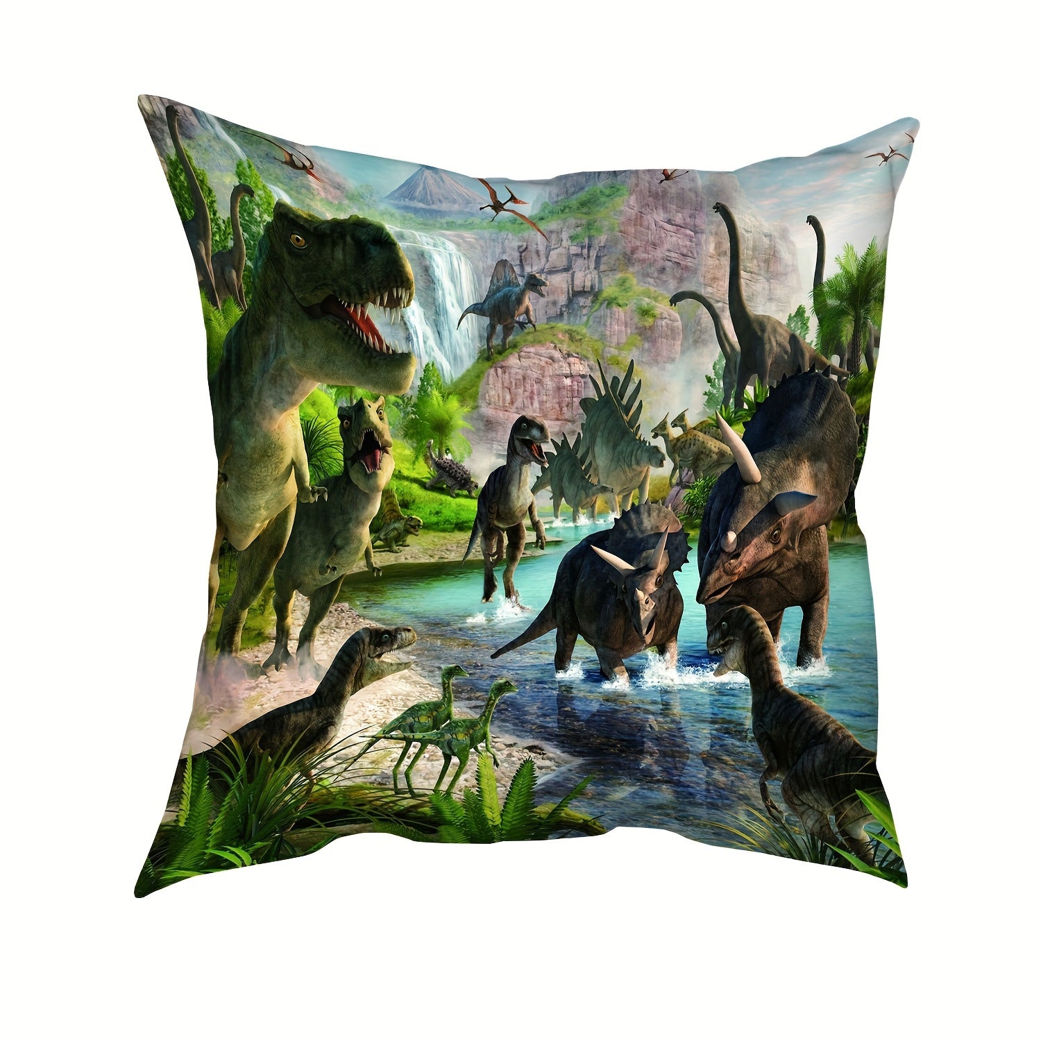 4PCS Dinosaur Pattern Pillow Covers for Home Decoration
