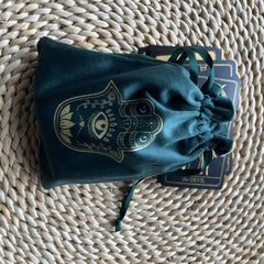 Green Velvet Jewelry Pouch Gift Bag Drawstring Bags