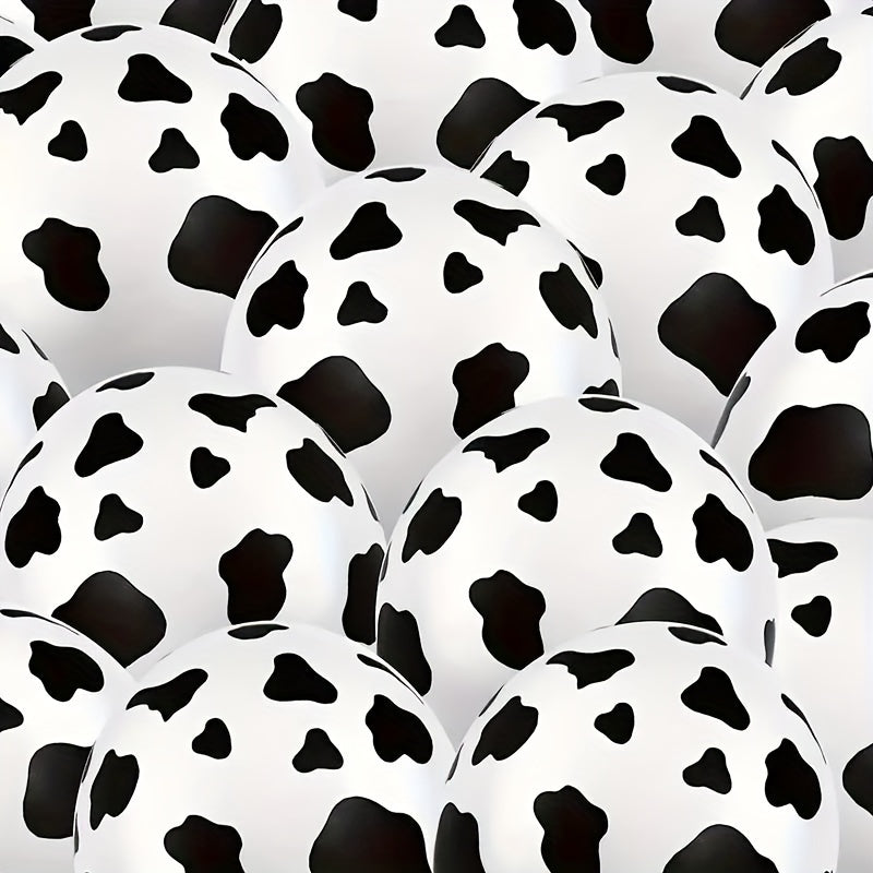 50 Cow Print Balloons 12 Inch for Cow Themed Party