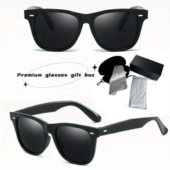 Polarized Sunglasses Retro Mirror Lens UV400 Protection