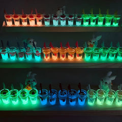 Luminous Fruit Cup Earrings Beverage Bottle Milk Tea Cookie Dice Earrings