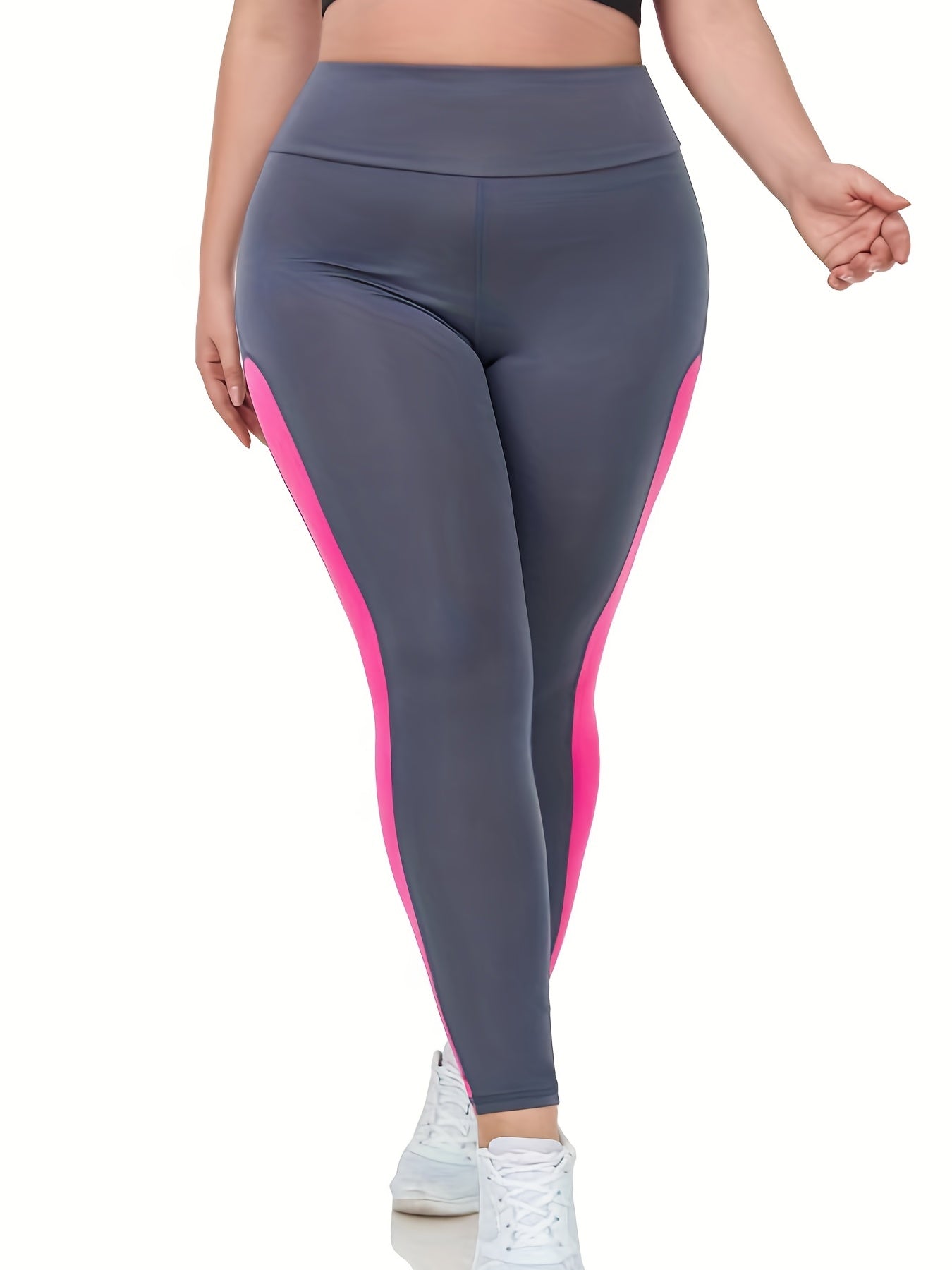 Contrast Panel High Rise Leggings