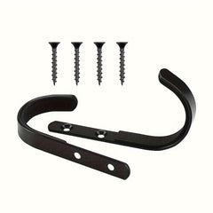 2pcs Wall Mounted Rack Storage J hook Hanging Equipment