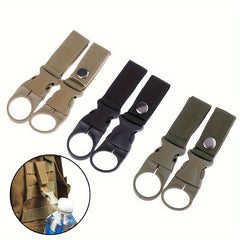 2pcs Backpack Water Bottle Hanging Hooks Fixed Strap