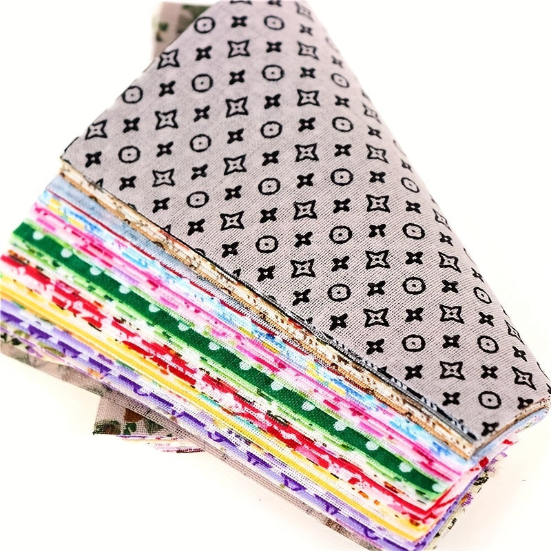 100pcs Cotton Fabric Patchwork DIY Sewing Quilting Toys Cloth
