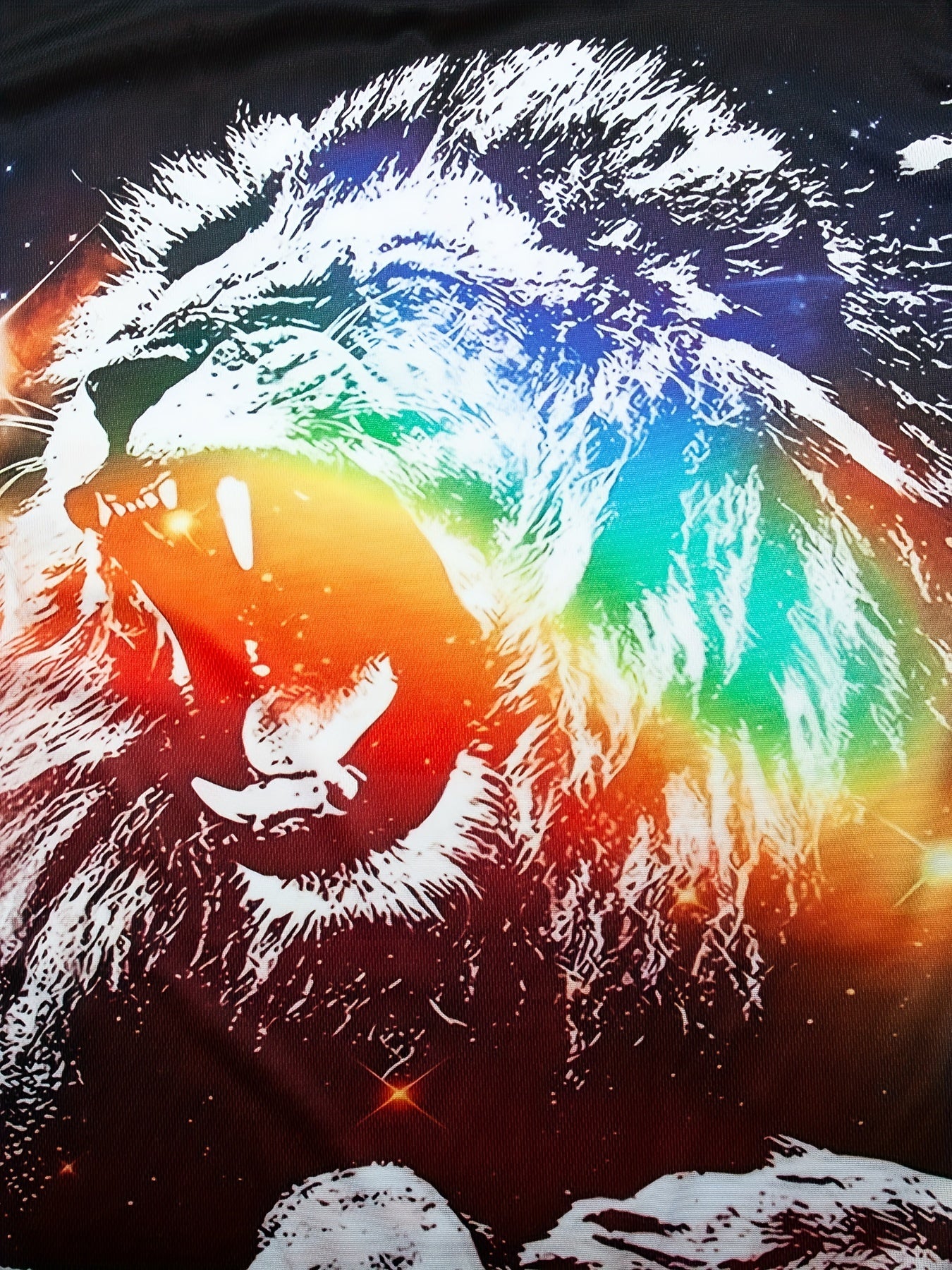 Stylish Lion Printed T Shirt for Men & Women 3D Print