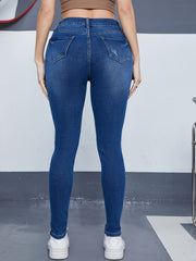Casual Jeans Women's Plus High Rise Skinny Jeans