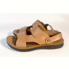Men's Stitched Slip-On Slide Sandals - Assorted Colors