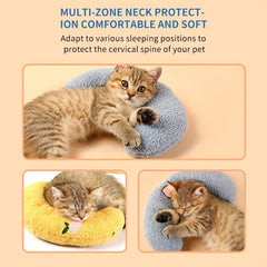 Soft U-Shaped Pillow for Cats, Dog Sleeping Mat, Neck Protection
