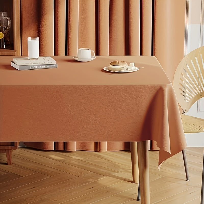 Waterproof Rectangle Tablecloth Stain Resistant for Home Decor with Mesh